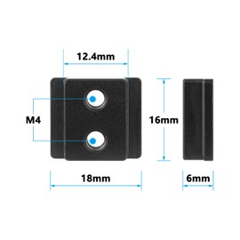 CAMVATE Replacement Cold Shoe Mount Adapter for Camera Cage (2-Pack) - 3535