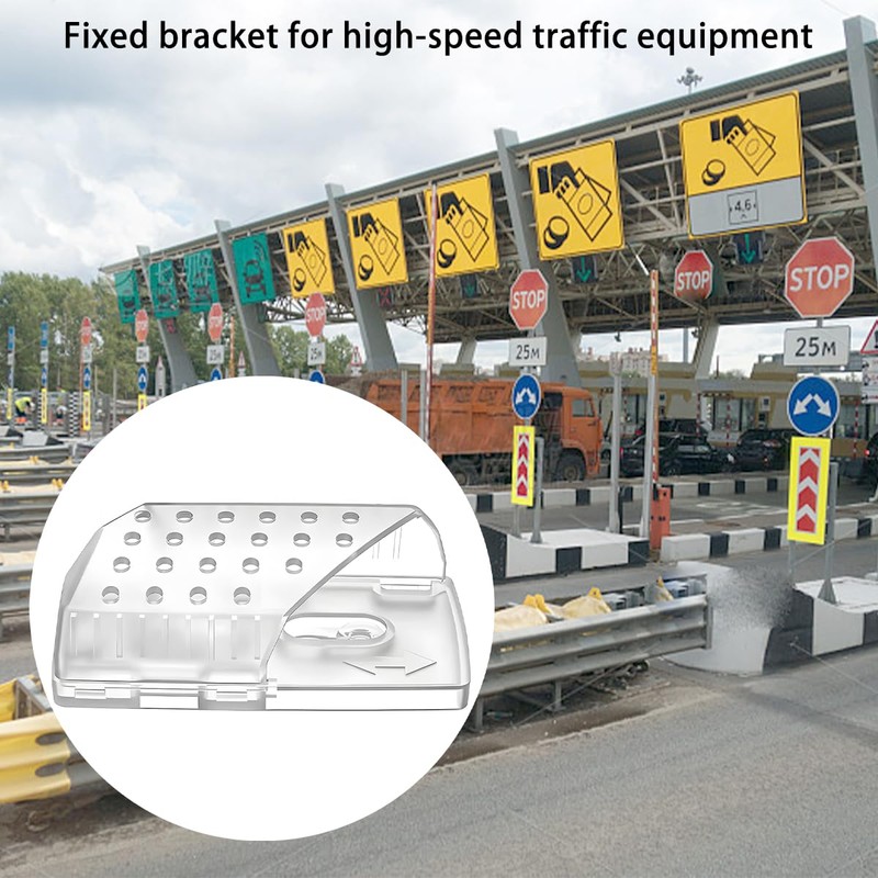 KHGUZ Car Windshield EZ Pass Holder, 2PCS Toll Pass Transponder