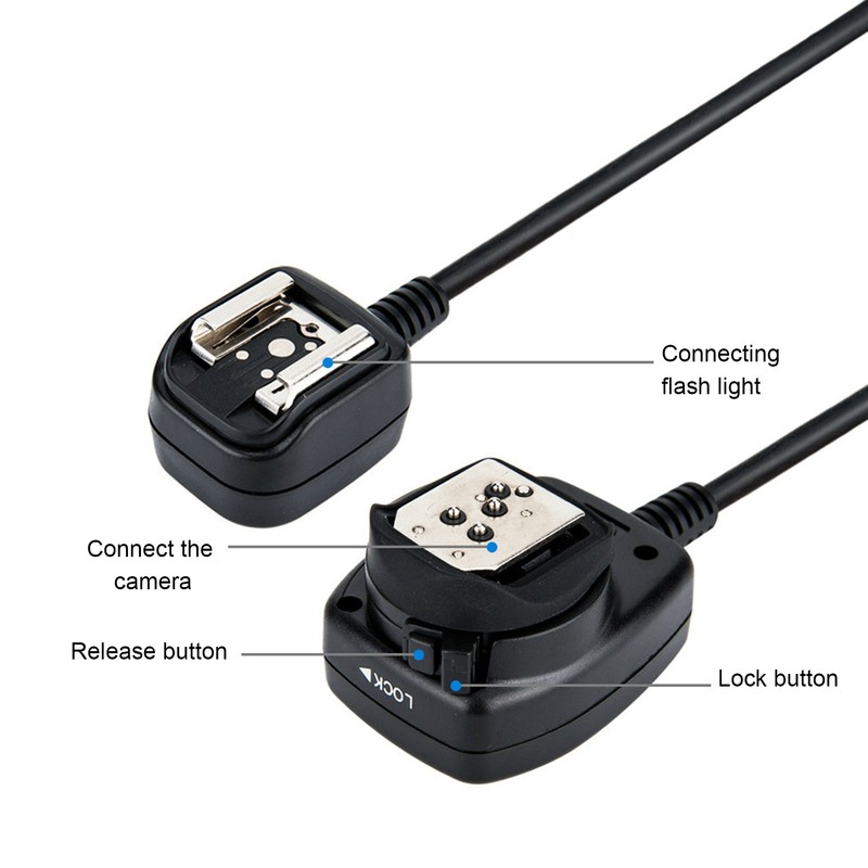 FCN3A 1.3m TTL Camera Flash Cable for Nikon Z50 SB5000