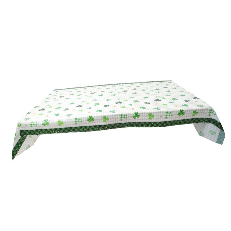 Alipis 2pcs Shamrock Party Tablecloth St. Patrick's Day Party Supplies