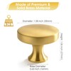 GRANTENOV Solid Brass Cabinet Knobs 1-3/8 inch (35 mm) Diameter