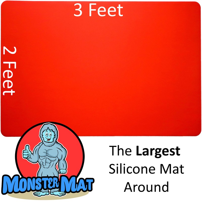 MonsterMat 36x24 Inch Extra Large Silicone Table Protector Craft Mat