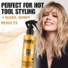 Nelly Gold 24K Thermal Spray – 6.76 oz, Heat Styling