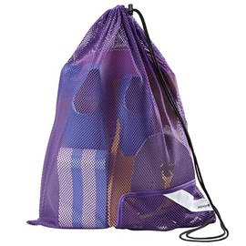 Sporti Mesh Bag with Zipper Pocket - Purple
