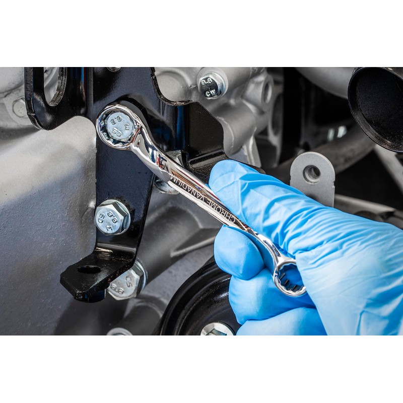 Sealey Ak63221 Double End Ring Spanner Offset Stubby 10 X