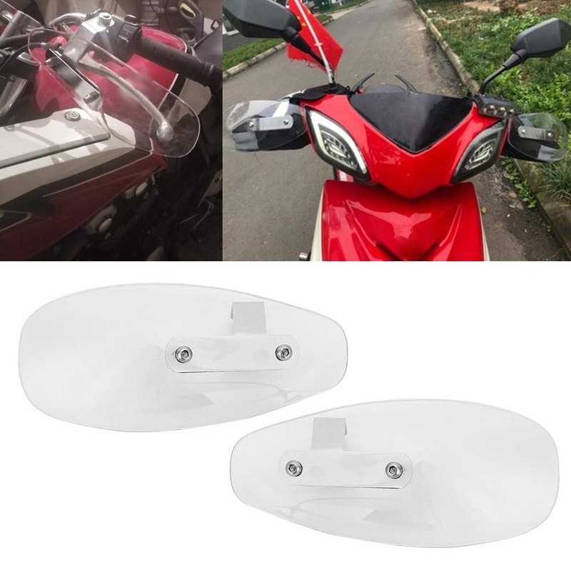 Qiilu Universal Motorcycle Hand Guard Acrylic + Aluminium Alloy Wind