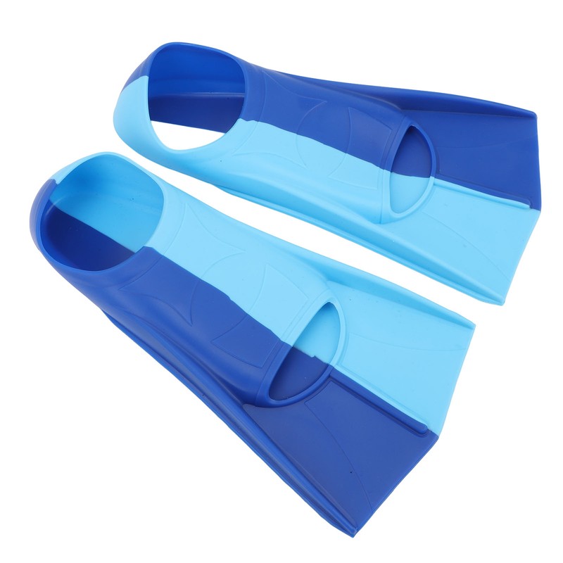 2pcs Swim Fins 2 Colour Blue Silicone Anti Slip Swimming
