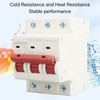3P Miniature Circuit Breaker DIN Rail Mounted Short Circuit Protection