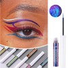 Chameleon Eyeliner - Metallic Multichrome Liquid Eyeliner in Blue, Long-Lasting
