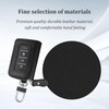 Car Key Fob Cover with U-Clasp,Leather Car Key Case Built-in