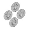 4Pcs M5 Flush Ring Pull Round Wear Proof Stainless Steel