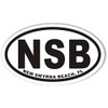 NSB New Smyrna Beach, FL Oval Bumper Sticker