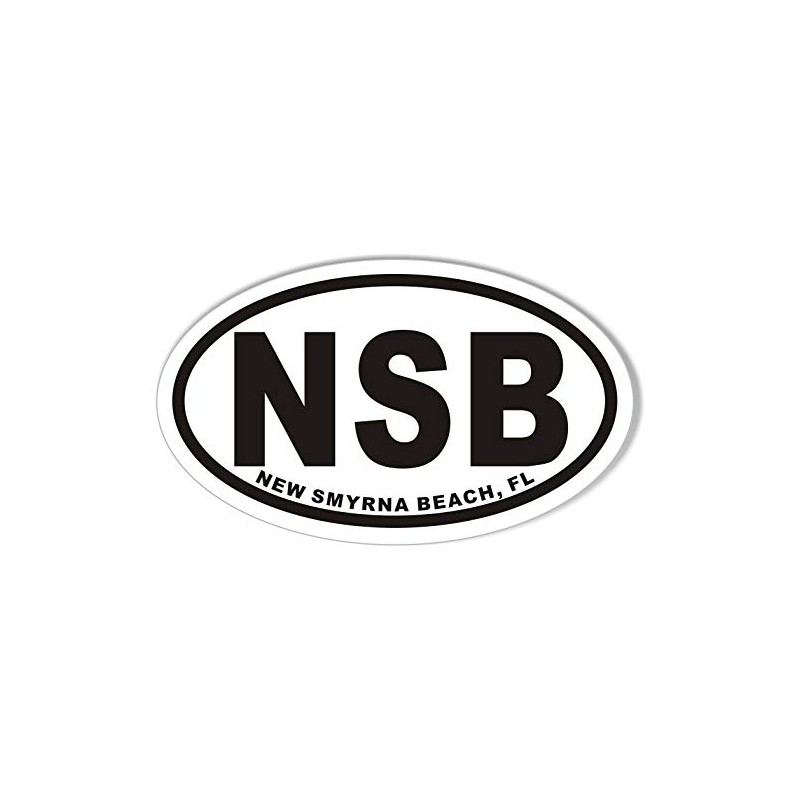 NSB New Smyrna Beach, FL Oval Bumper Sticker