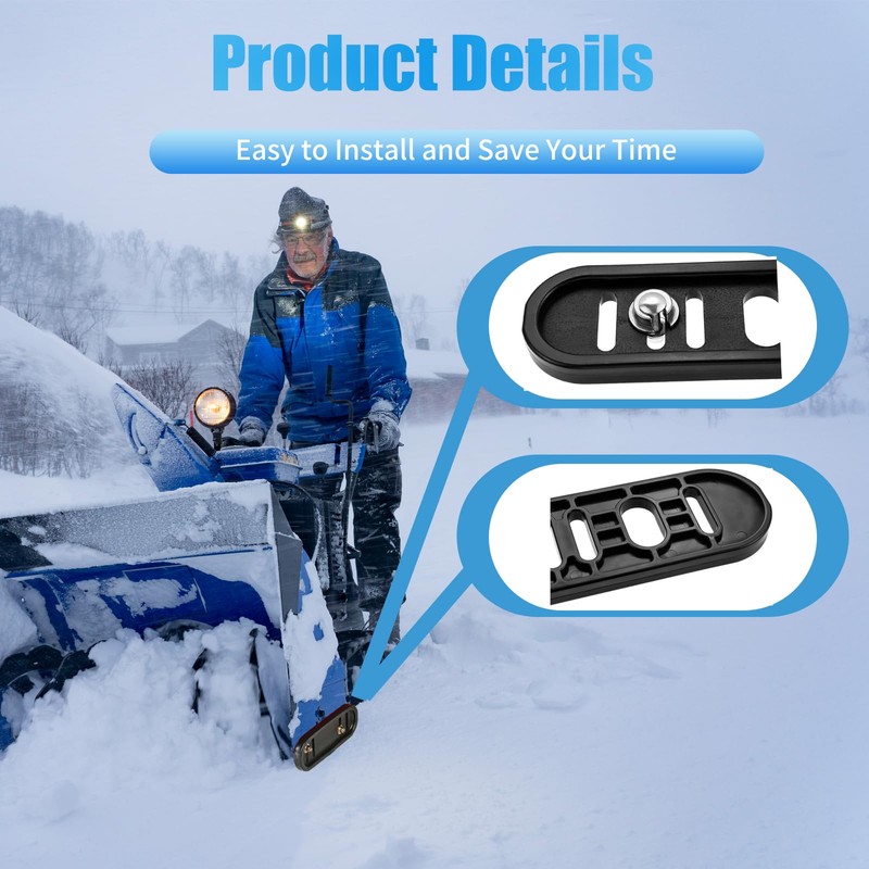 Caalii 490-241-0010 Universal Snow Thrower Slide Shoes Compatible with Most