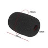 LeTradeJP Mini Microphone Sponge, Pack of 10, Income Microphone Cover,