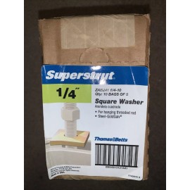 Thomas & Betts Superstrut Square Washer Goldgalv-Steel ZAB241 1/4 (1 Box of 50)