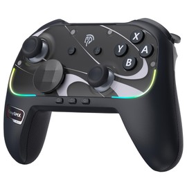 Switch 2 Controller PC, Consecutive firing function to wake Switch 2, EasySMX S10 Switch2 Gamepad Wireless, Interchangeable RGB Backlight, Game Controller with TMR Joystick, 1000Hz Polling Rate