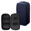 Lihit Lab XCOA Spread Double Pencil Case, Midnight Navy A3801-11