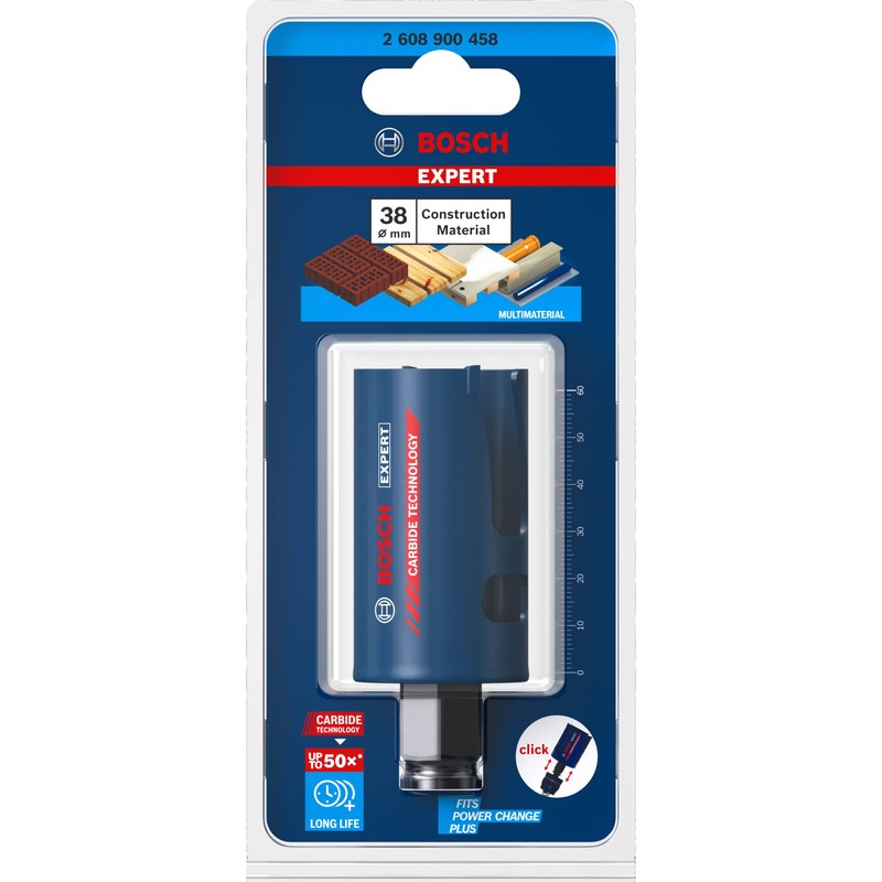 Bosch 1x EXPERT Construction Material Hole Saw (for Softwood, Chipboard,