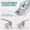 MARIE Automatic Door Closer, Stainless Steel, Adjustable Spring Door Closer