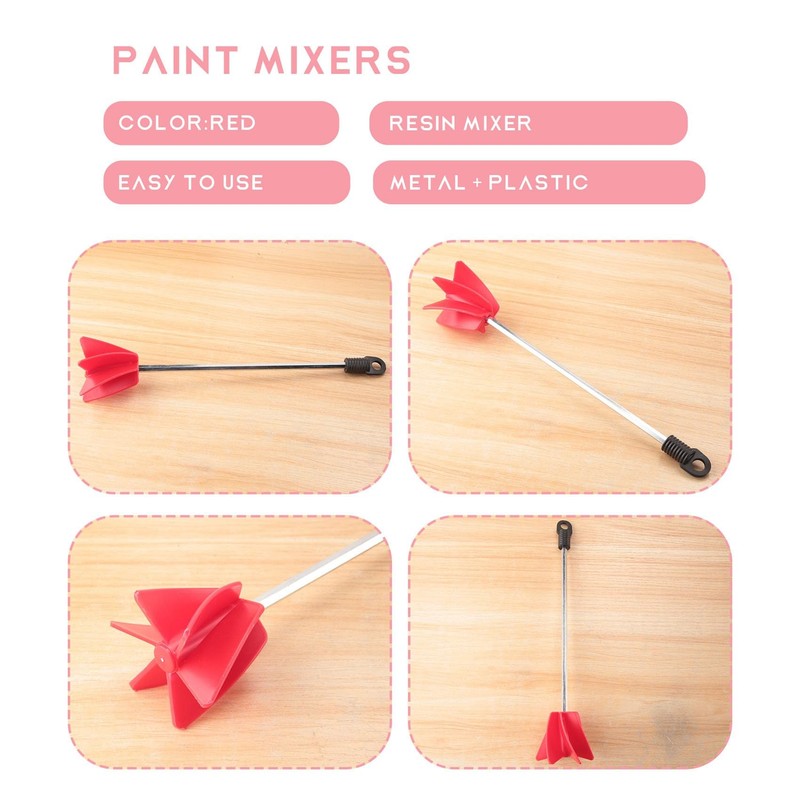 Buerjia 3 Pcs Paint Mixer Drill Attachment, Paint Mixer for