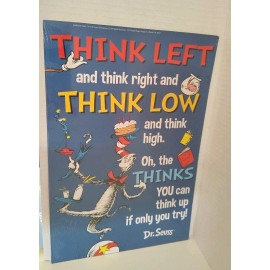 Dr. Seuss 2-Sided Poster Brand New 12.5"x8.5" Home School Classroom 5 Available