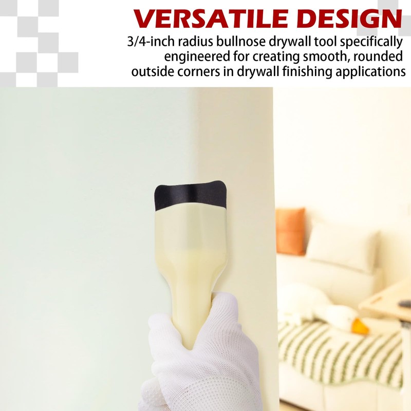 Gypsum board corner finishing tool elastic design cow nose corner