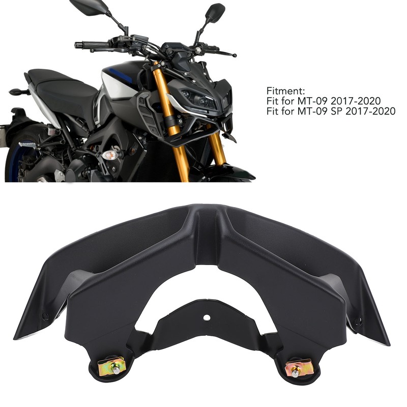 Motorcycle Front Spoiler Black Increase Stability Aerodynamic Wing Kit for