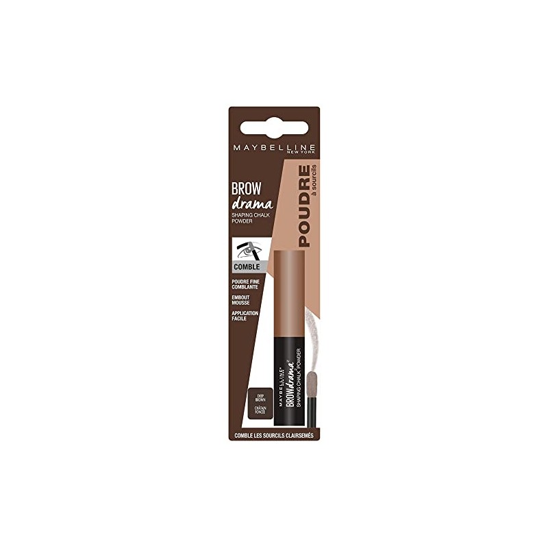 Maybelline Newyork Brow Drama Shaping Chalk Eyebrow Powder For Women