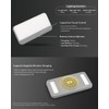 JOWUA Portable LED Light Compatible for MagSafe Wireless Charging, Supports