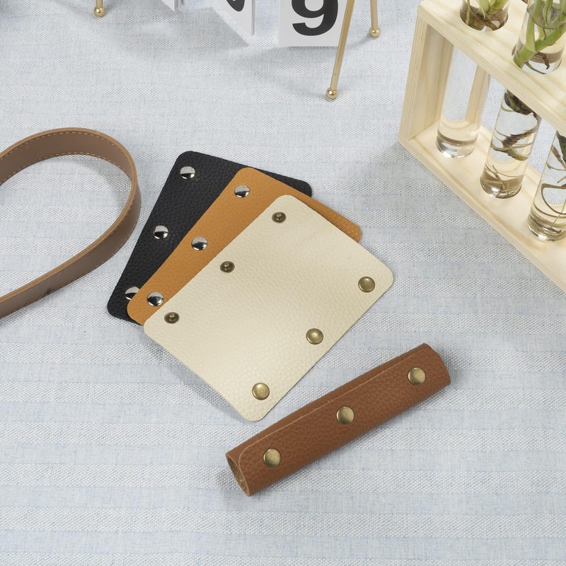 IUAQDP 2 Pieces Handbag Handle Leather Wrap Cover, Luggage Bag