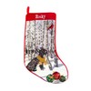 A Pets World Needlepoint Christmas Stocking, French Bulldog Design with