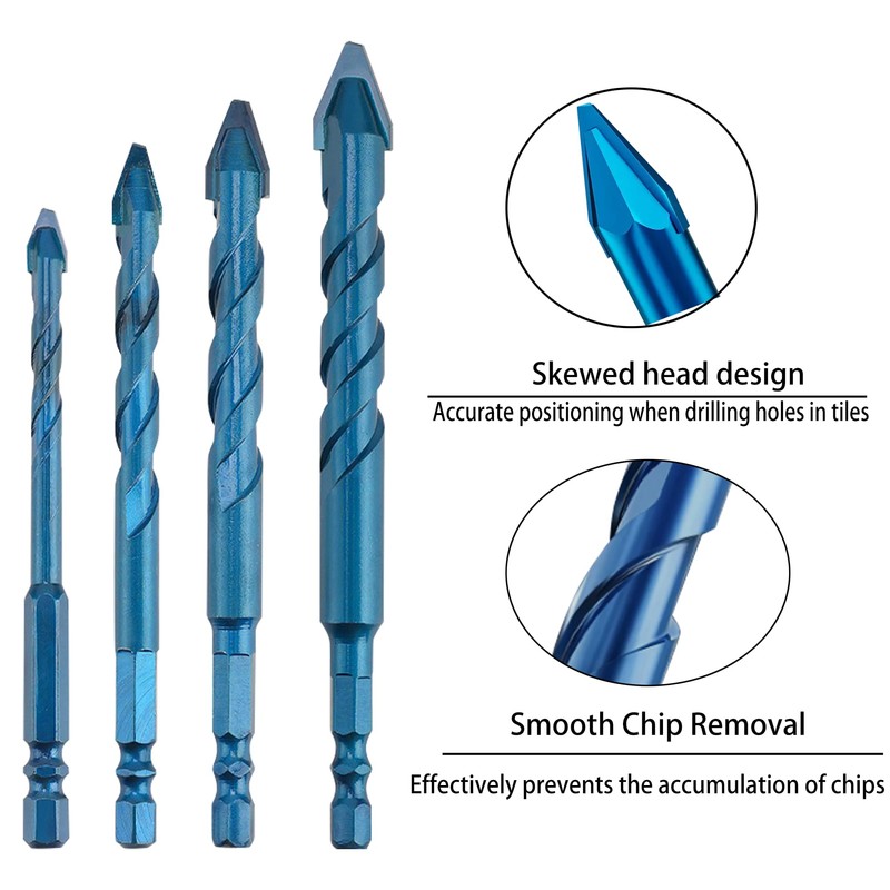 Eccentric Drill Precision Drilling 6/8/10/12mm Glass Tile Ceramic Punching Rock