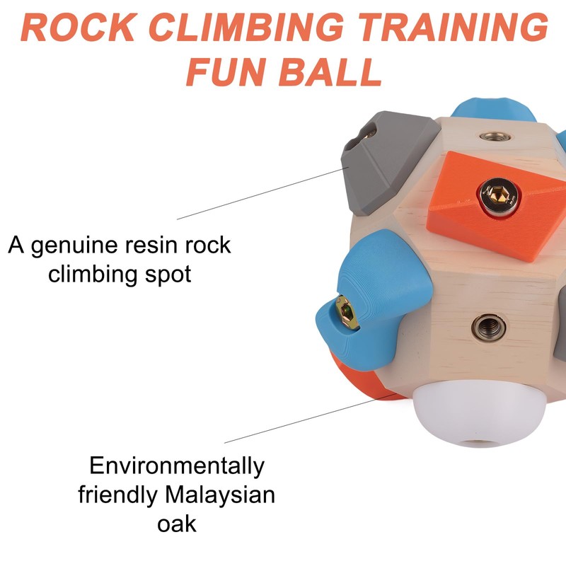 ClimbBall - Climbing Training Gear for Strength & Precision Building,