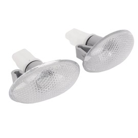 VGEBY 2PCS LED Side Indicator Repeater Light, 632574 LED Side Indicator Flashing Lamp Side Marker Set for Peugeot 206 607 407 1007