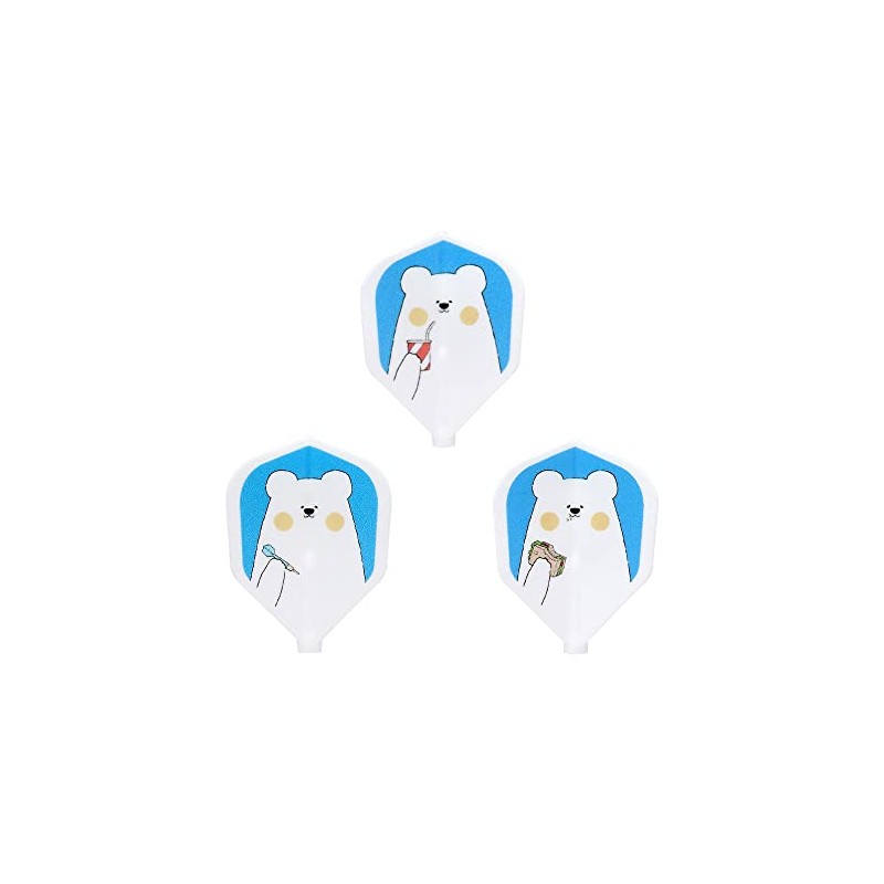 D.CRAFT Deekraft Fit Flight Fit Flight White Darts Flight White