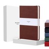 Plexon Classic Notebook Graph Paper Notebook & Journal, (Chestnut Brown), 160 Pages, Medium 5.5 inches x 8 inches - 120 GSM Thick, Hardcover, Gift Box included