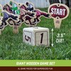GoSports Lawn Derby Outdoor Horse Race Dice Game - Includes