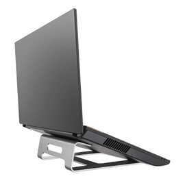 HFTEK - Laptop Notebook Stand for Office and Home, Aluminium Laptop Stand, Ergonomic Stand for MacBook and All Notebooks (FY02LH)