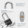 Puroma 2 Pack Keyed Padlock with 3 Keys Alike, 1.8