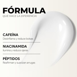SEYOUL Crema Contorno de Ojos con Niacinamida + Péptidos + Cafeína, Eye Cream Coreano con Masaje Vibratorio e Iones Negativos, Ayuda con Ojeras y Bols