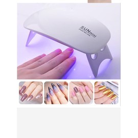 Mini Nail Lamp,Portable Usb Nail Polish Dryer Lamp for Nail Gel Nail Polish Nail Art Manicure with 2 Modes(60s or 120s), Professional Nail Art Tool Accessory(Pink)