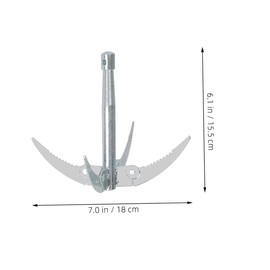 Mipcase Folding Stainless Steel Aquatic Weed Remover Rake Efficient Tool for Cleaning Ponds Lakes Durable Design for Debris Removal Comfortable Grip for Easy Use Random Color