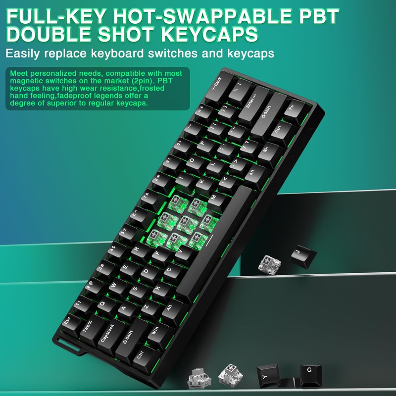 Aula WIN60 HE - 60% Mechanical Gaming Keyboard Wired, Magnetic