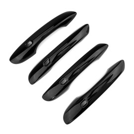 JUIVEEL ABS Car Exterior Door Handle Cover Set Outside Door Handle Cover Compatible with Genesis GV80 2025 [PE] GV70 2025 [PE] Accessories (Glossy Black Style)