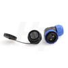 HangTon HE29 2 Pin Plastic Waterproof Connector Threaded Outdoor Industrial