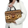 ZIATUBLES Aztec Sunflower Highland Cow Print Laptop Sleeve Case with