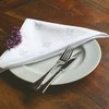 Napkin Ivy Leaf White - 100% Egyptian Cotton - 45x45cm
