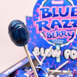 Charms Blow Pops Blue Razz Berry Flavor, 48-Count Box
