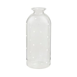 Mud Pie Glass Bud Vase, Dot, 6" x 2.5"